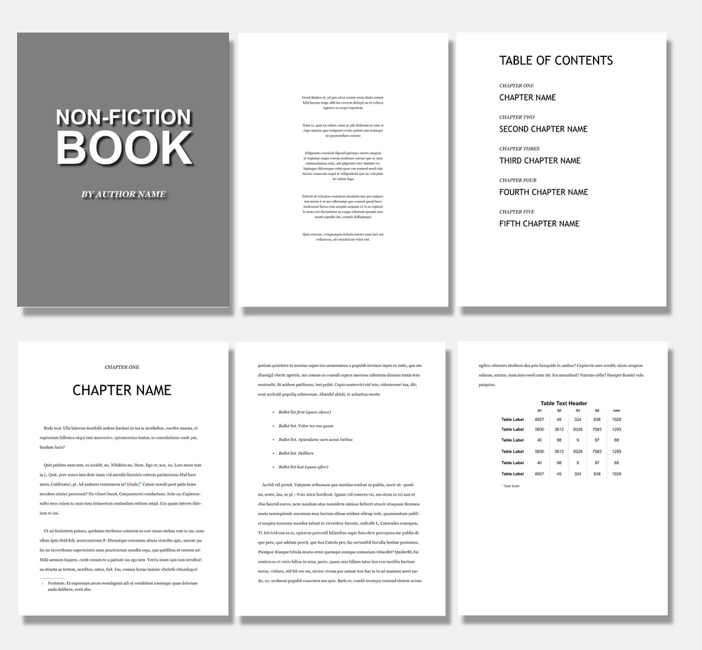 Non-Fiction Book Layout for ePub