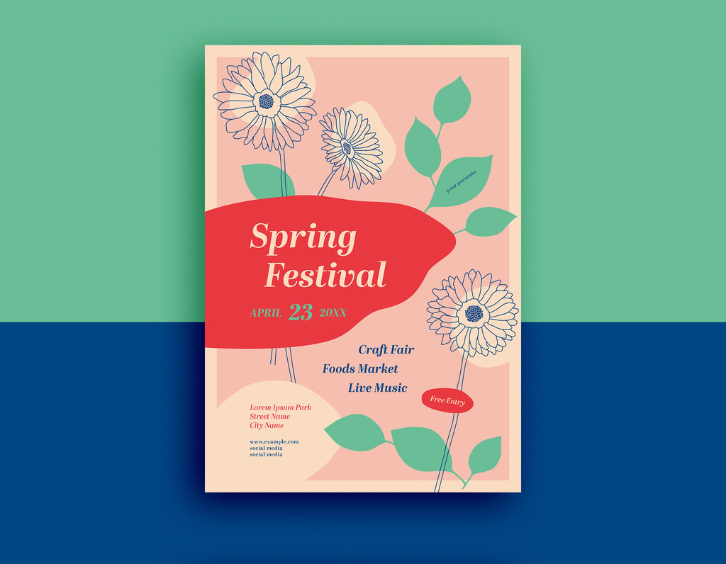Spring Festival Flyer Layout