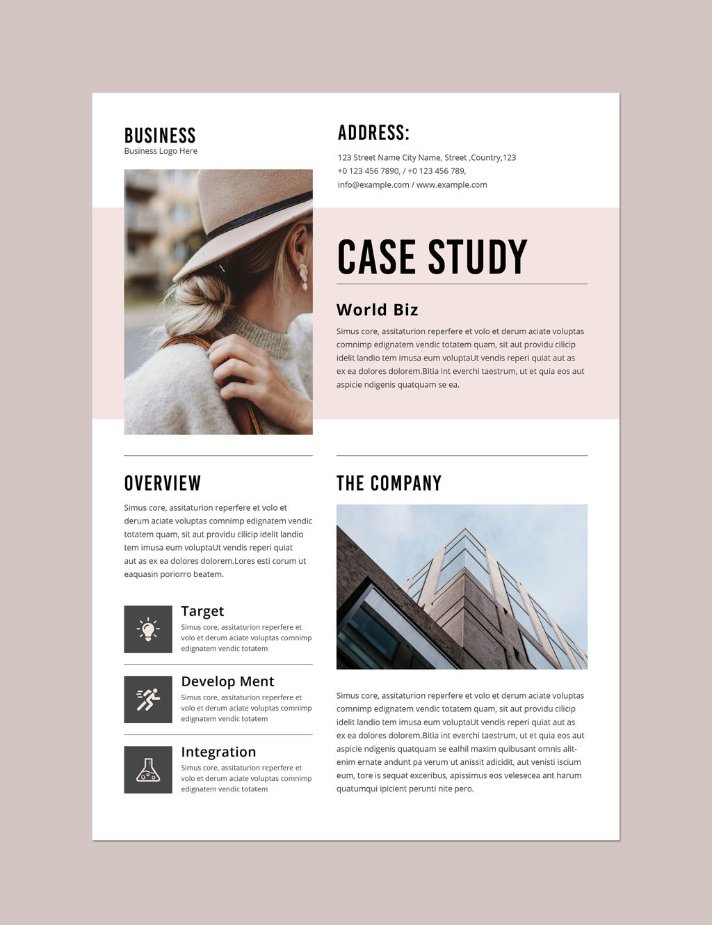 Business Case Study Layout