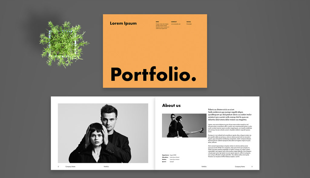 Clean and Modern Portfolio and Photobook Layout