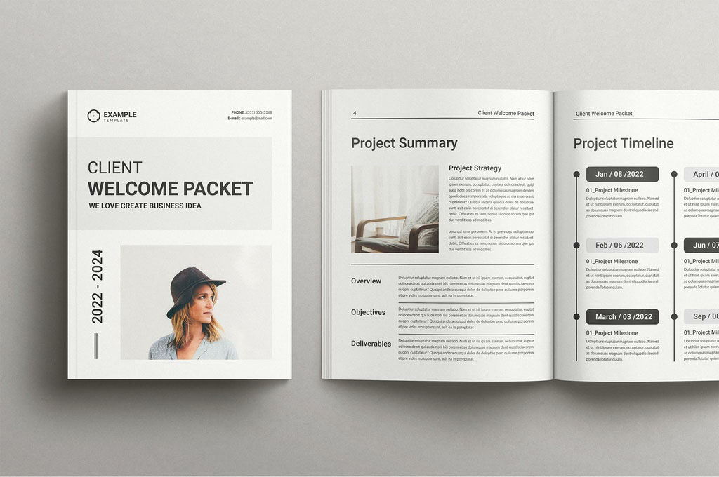 Client Welcome Packet Magazine