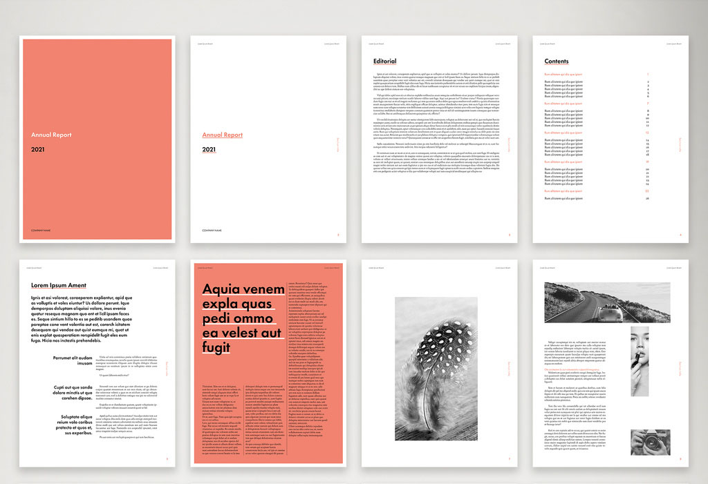 Colorful and Simple Digital Annual Report Layout