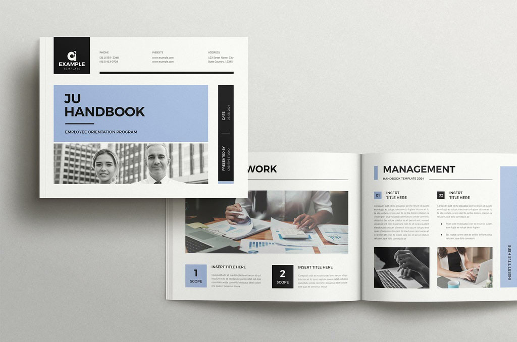 Employee Handbook Magazine Landscape