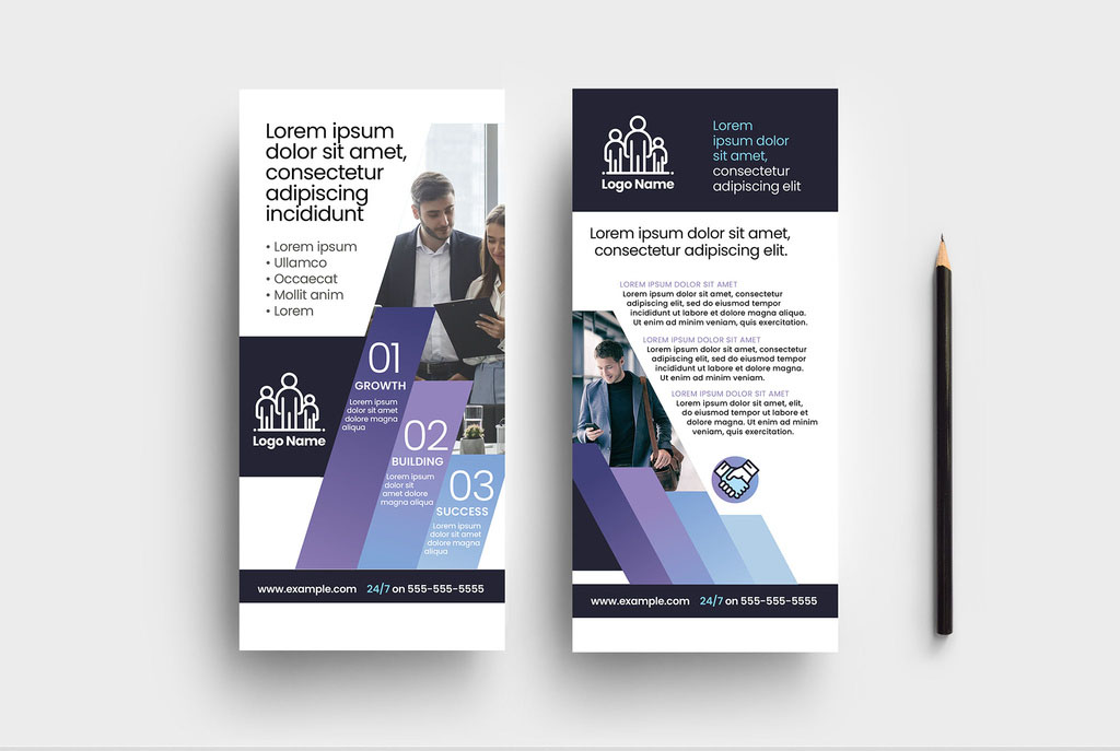 Investment Business Consultants Flyer Card Layout for Business Consultants Dl Modern Style