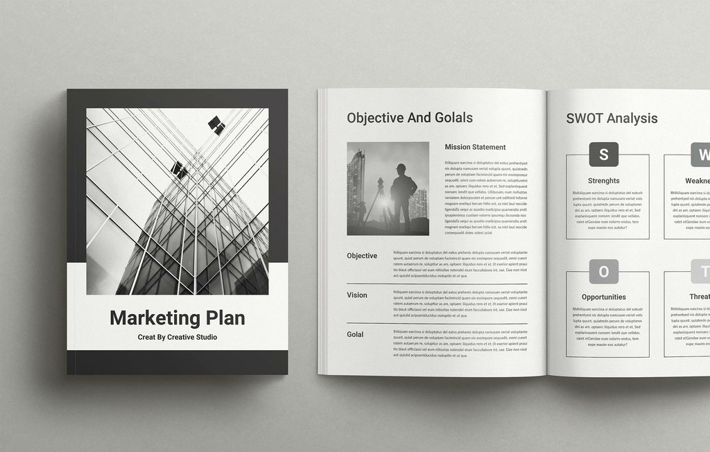 Marketing Plan Brochure Layout