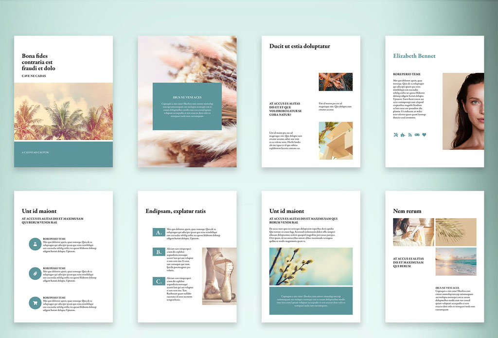 Style Guide and Portfolio for Blogger Layout