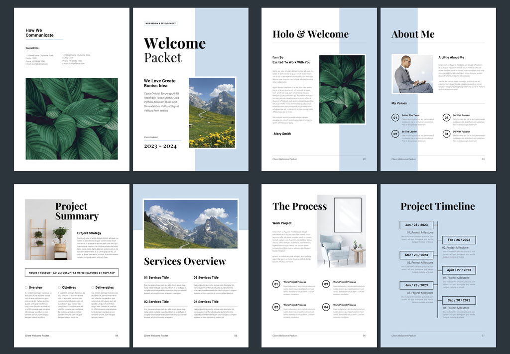 Welcome Packet Magazine Layout