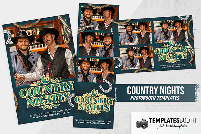 Country & Western Photo Booth Layout